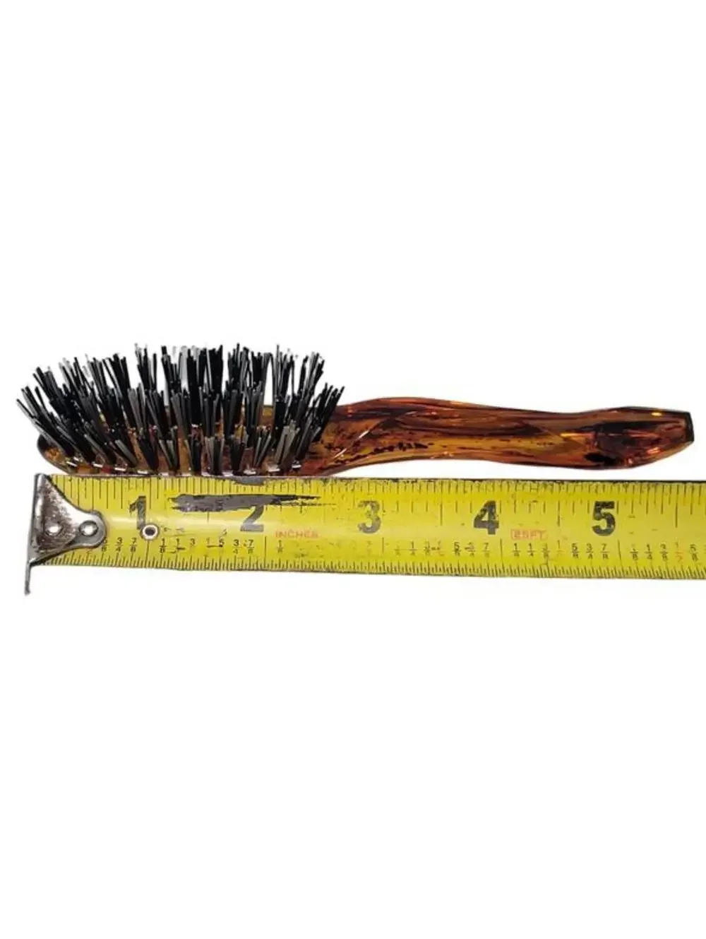 Vintage Avon Mini Hairbrush Tortoise Color Travel Purse Brush 6